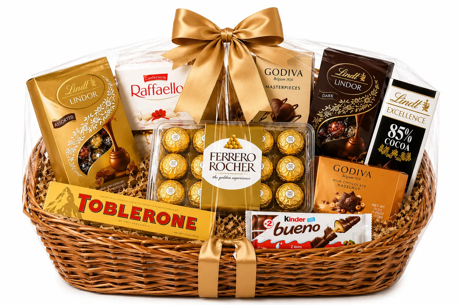 Cesta Love Chocolates Variados